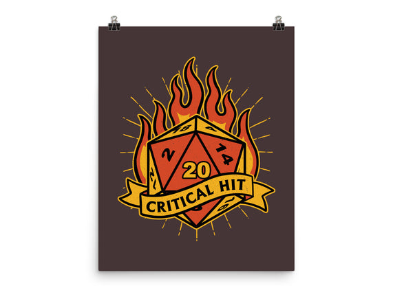 RPG Fire Dice Tattoo