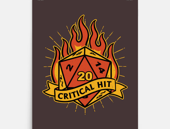RPG Fire Dice Tattoo