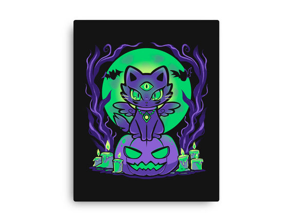 Spooky Moonlit Cat
