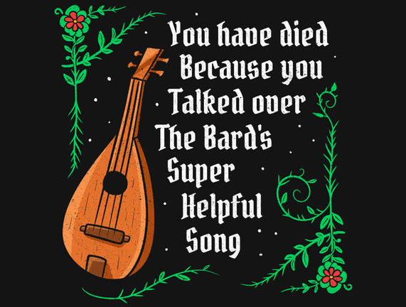 Talking Over The Bard