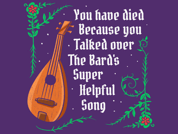 Talking Over The Bard