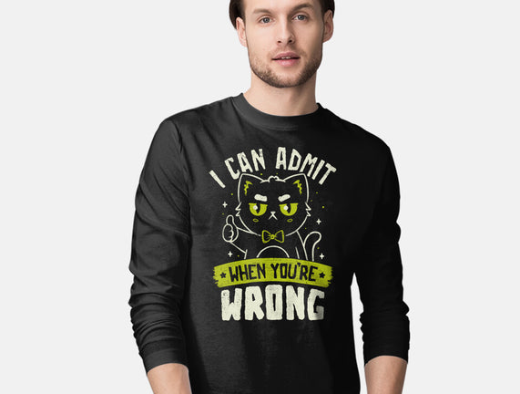 I Can Admit When You're Wrong