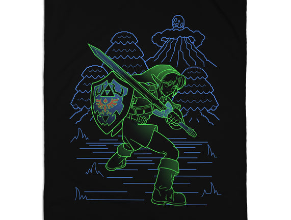 Neon Line-Art Hyrule Savior