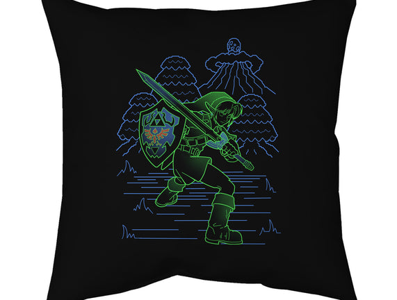 Neon Line-Art Hyrule Savior
