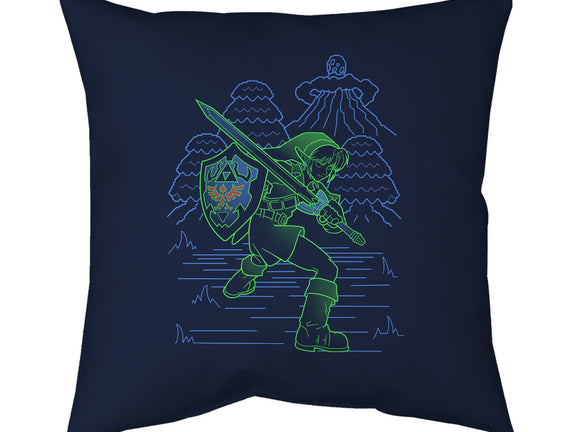 Neon Line-Art Hyrule Savior