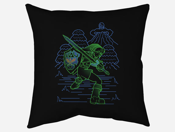 Neon Line-Art Hyrule Savior
