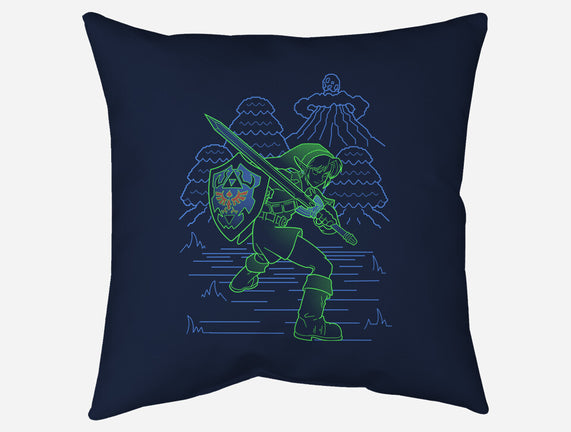 Neon Line-Art Hyrule Savior
