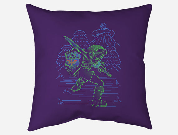 Neon Line-Art Hyrule Savior