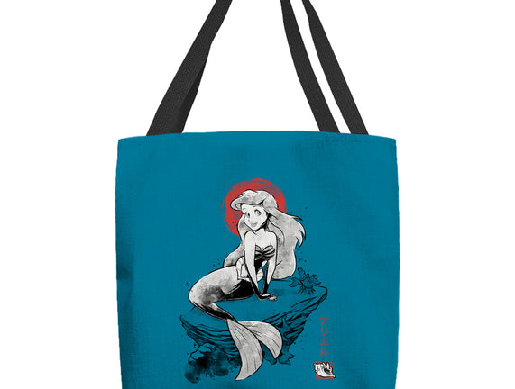 Queen Of The Wave Sumi-e