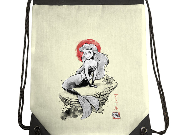 Queen Of The Wave Sumi-e