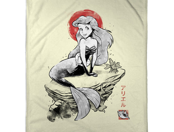 Queen Of The Wave Sumi-e