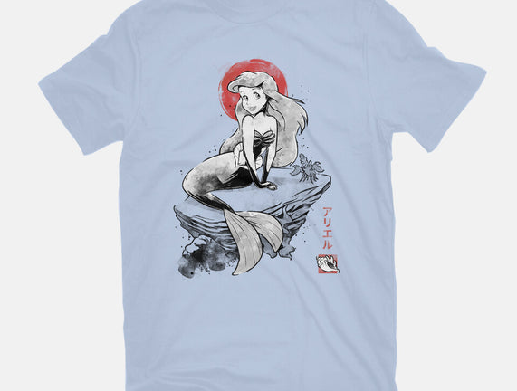 Queen Of The Wave Sumi-e