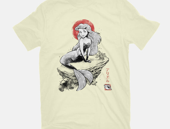 Queen Of The Wave Sumi-e