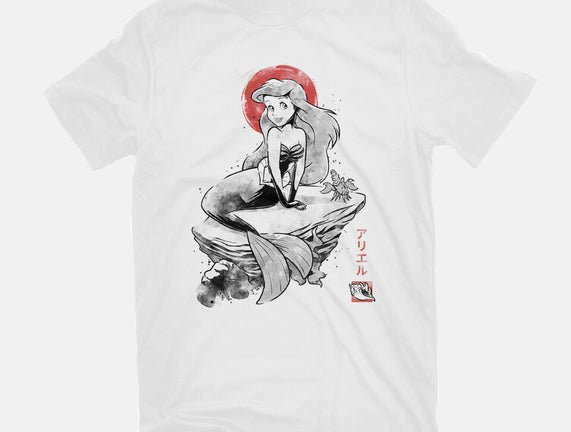 Queen Of The Wave Sumi-e