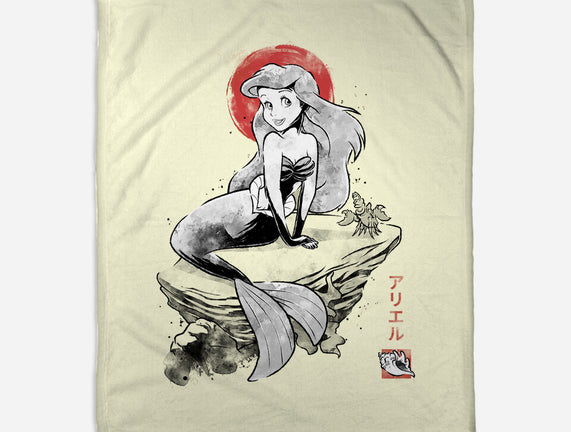 Queen Of The Wave Sumi-e