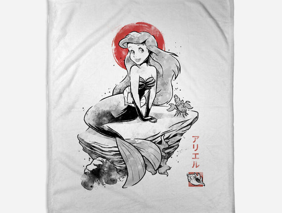 Queen Of The Wave Sumi-e