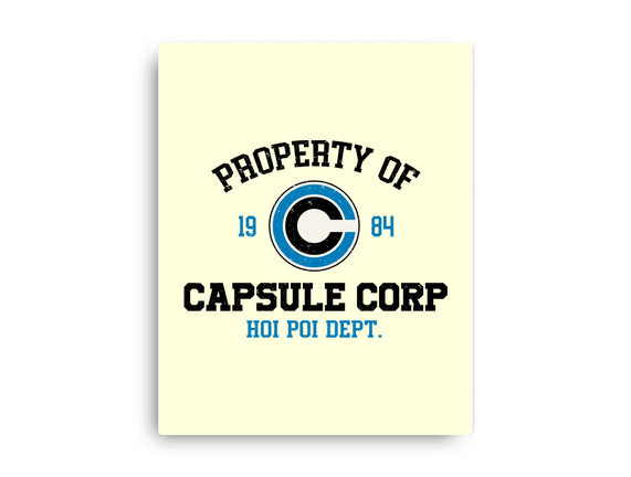 Property Of Capsule Corp