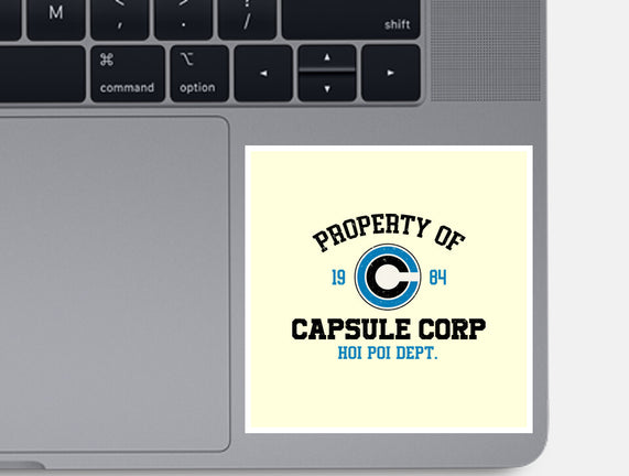 Property Of Capsule Corp