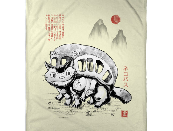 Cat Bus Sumi-e