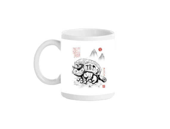 Cat Bus Sumi-e