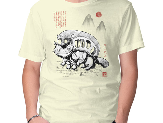 Cat Bus Sumi-e