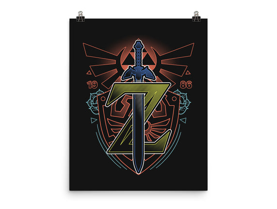 Neon Lineart Legendary Emblem