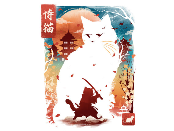 Samurai Cat Landscape