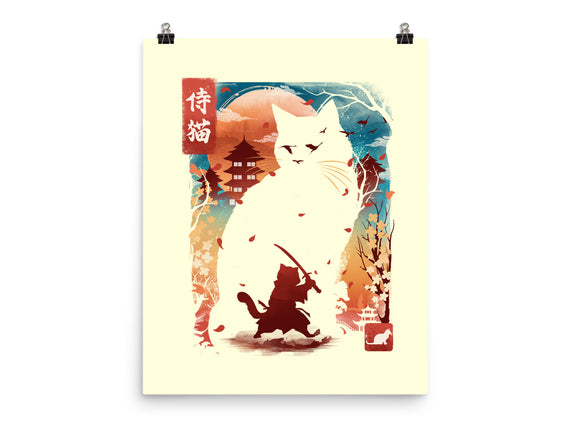 Samurai Cat Landscape