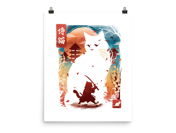 Samurai Cat Landscape