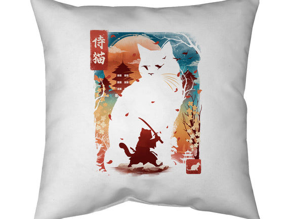Samurai Cat Landscape