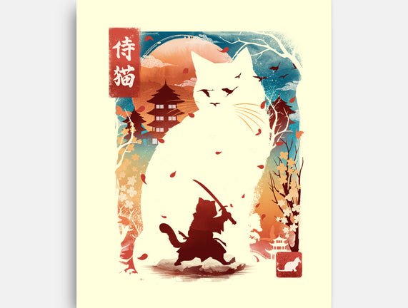 Samurai Cat Landscape