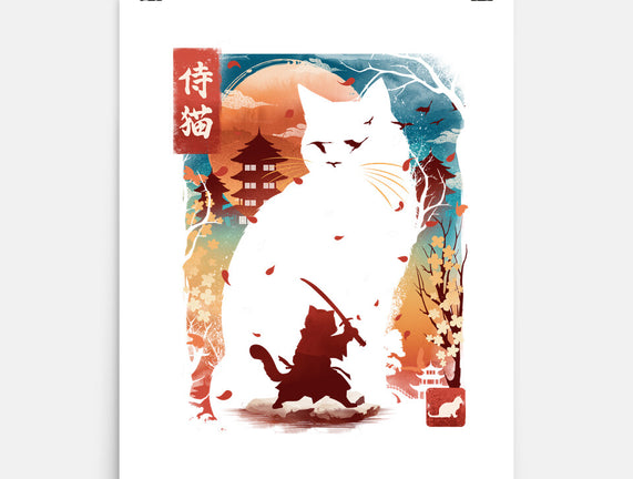 Samurai Cat Landscape