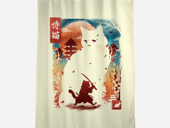 Samurai Cat Landscape