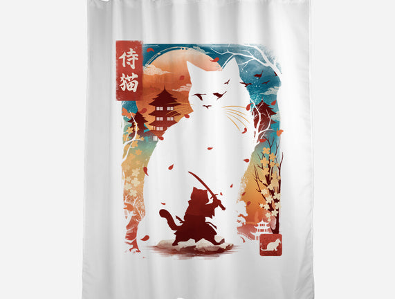 Samurai Cat Landscape