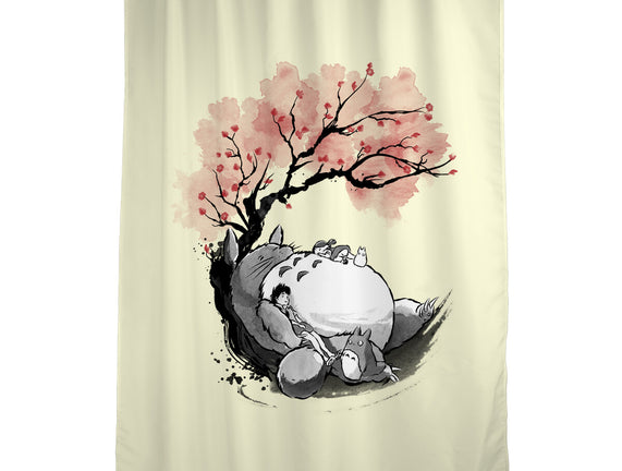Sakura Neighbor Sumi-e