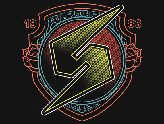 Neon Line-Art Samus Emblem