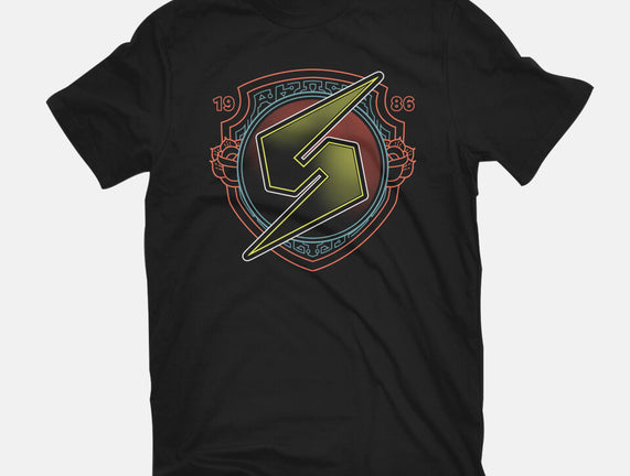 Neon Line-Art Samus Emblem