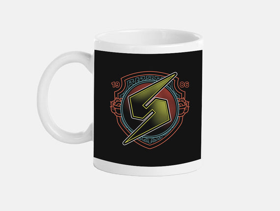 Neon Line-Art Samus Emblem