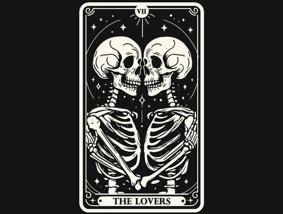 The Lovers Tarot Skull