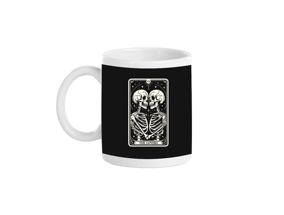 The Lovers Tarot Skull