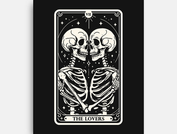 The Lovers Tarot Skull