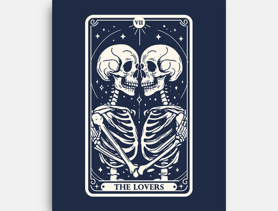 The Lovers Tarot Skull