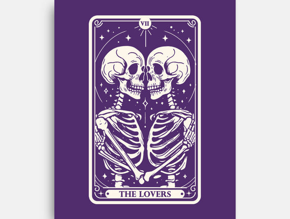 The Lovers Tarot Skull
