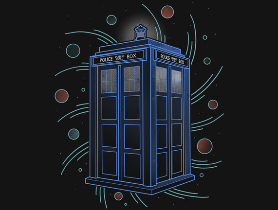 Neon Line-Art Time And Space Box