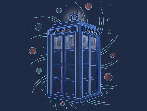 Neon Line-Art Time And Space Box