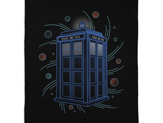 Neon Line-Art Time And Space Box
