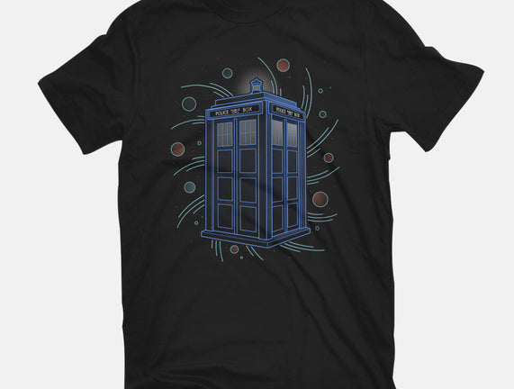 Neon Line-Art Time And Space Box
