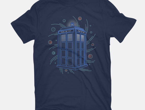 Neon Line-Art Time And Space Box