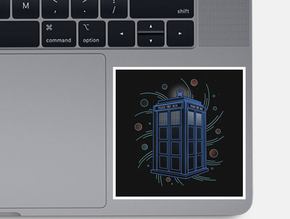 Neon Line-Art Time And Space Box