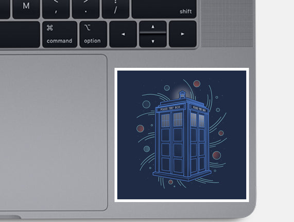Neon Line-Art Time And Space Box